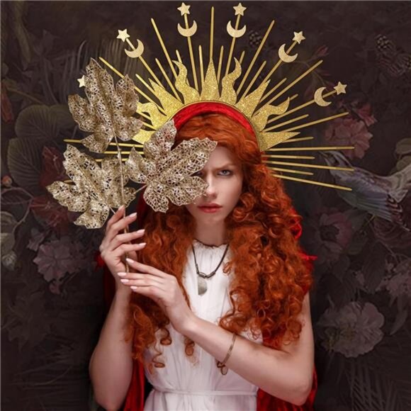 Madonna Halo Tiara Headband | Virgin Mary, Stars, Moon, Halloween Custom - Picture 4 of 6